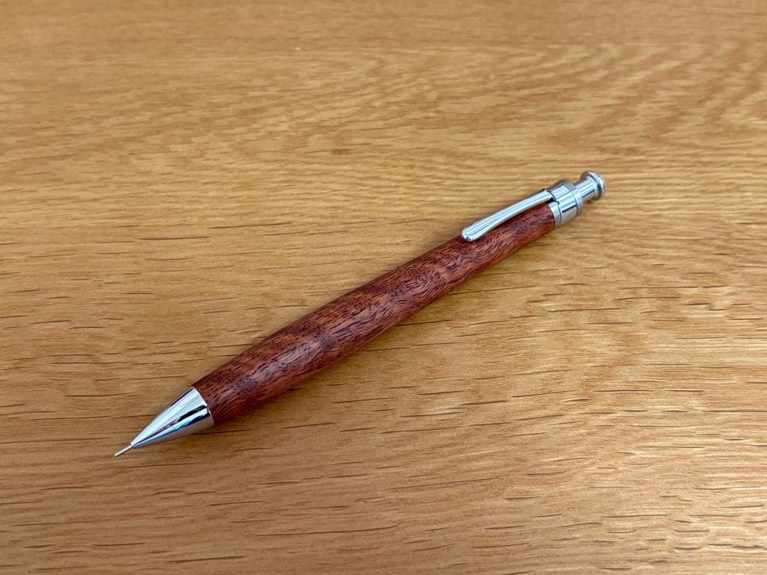 工房楔　花梨とら杢　縮杢　固定式口金付き