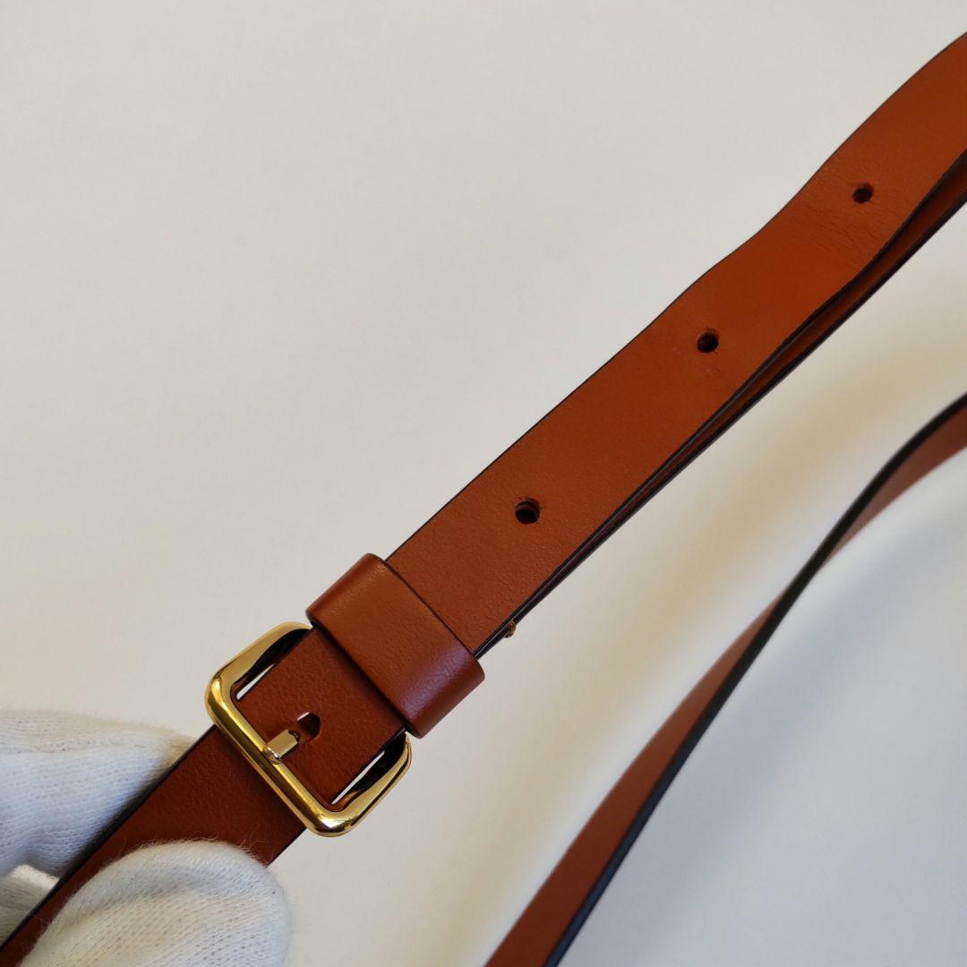 美品 マルニ MUSEO NANO SOFT レザー ショルダーバッグ ブラック