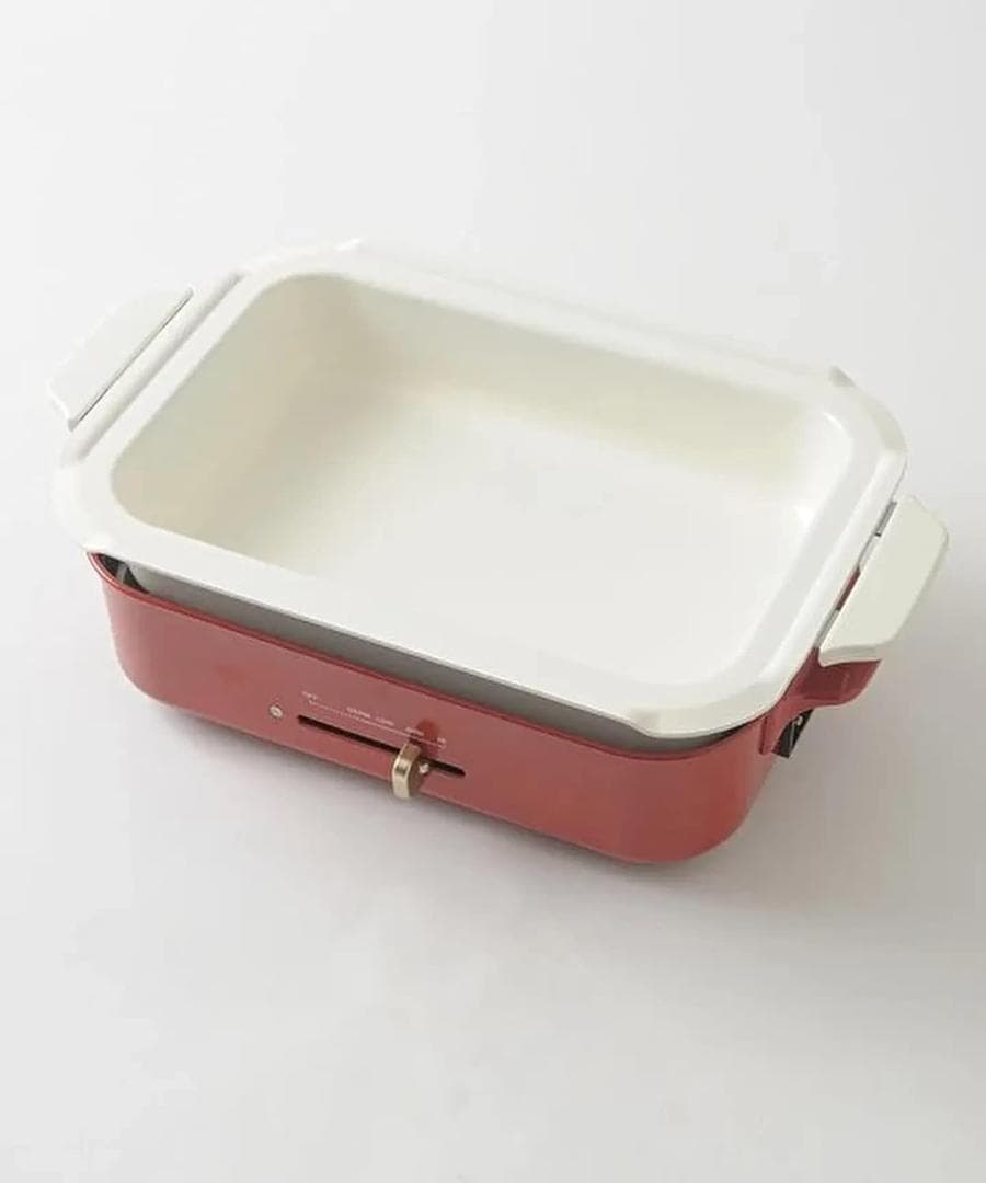 BRUNO コンパクトホットプレート ピンクベージュ&専用セラミックコート鍋
