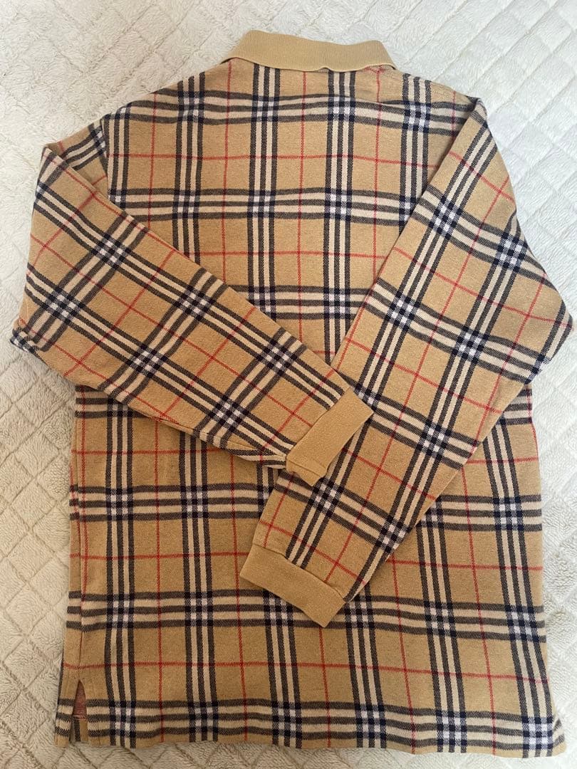 ⭕️【美品／値下げ】Burberrys 長袖ポロシャツ ノバチェック ロゴ入り