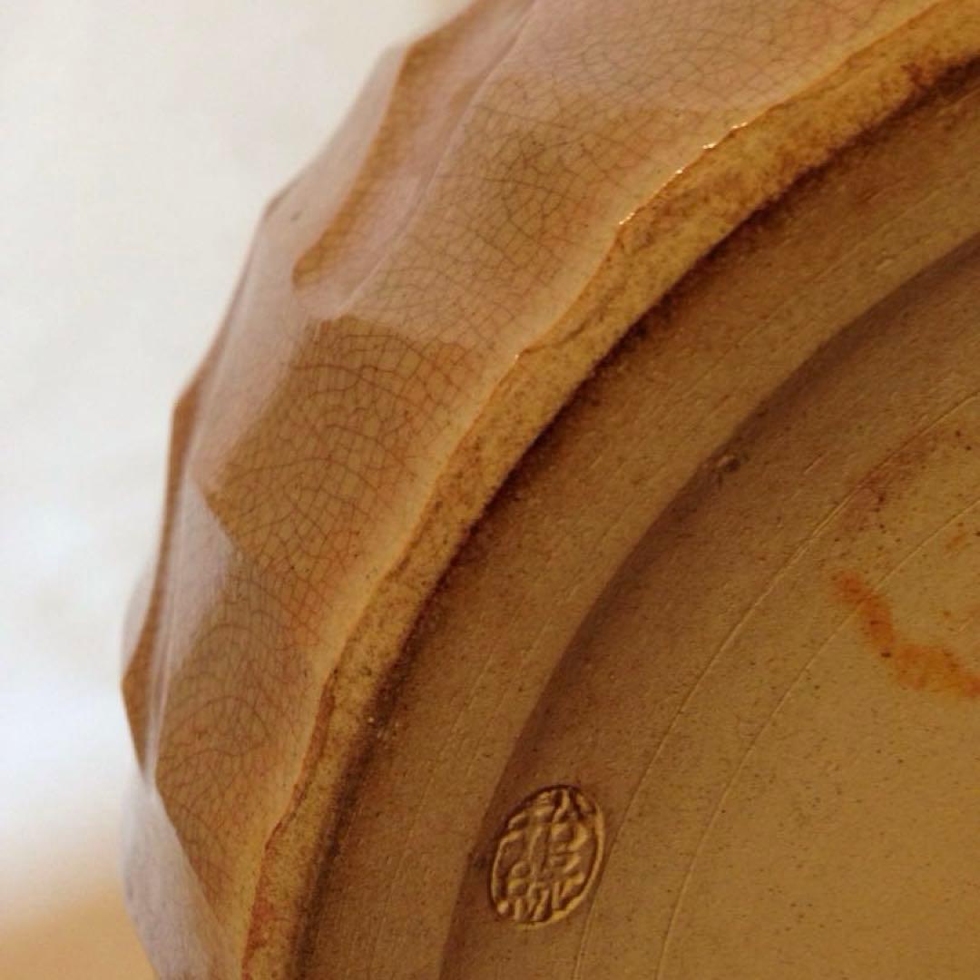 希少！経年70年以上 萩焼 だるま火鉢 手火鉢 手炙り 手炉 陶器 茶道具 花器