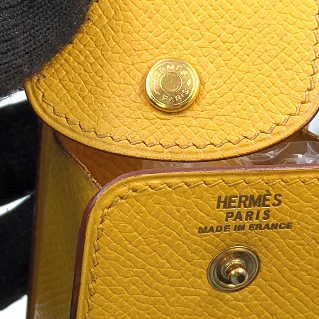 HERMÈS イエローレザー ペンケース　筆箱　C型刻印