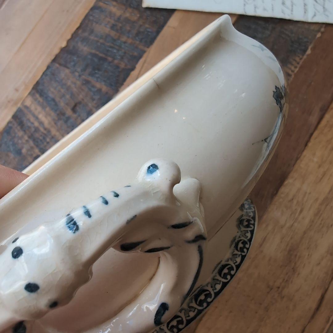 フランスアンティーク brocanteショワジールロワ窯 スーピエール