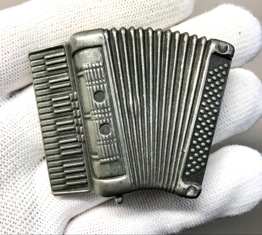 ハープ、ピアノ、マンドリン、アコーディオン　ピューター製 ドイツ製 楽器の置物