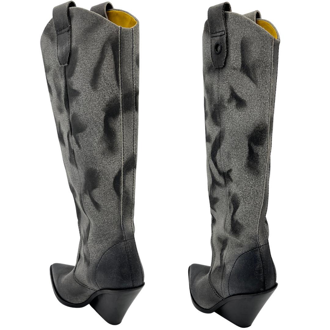 DIESEL ディーゼル ウェスタンブーツ 総柄 38