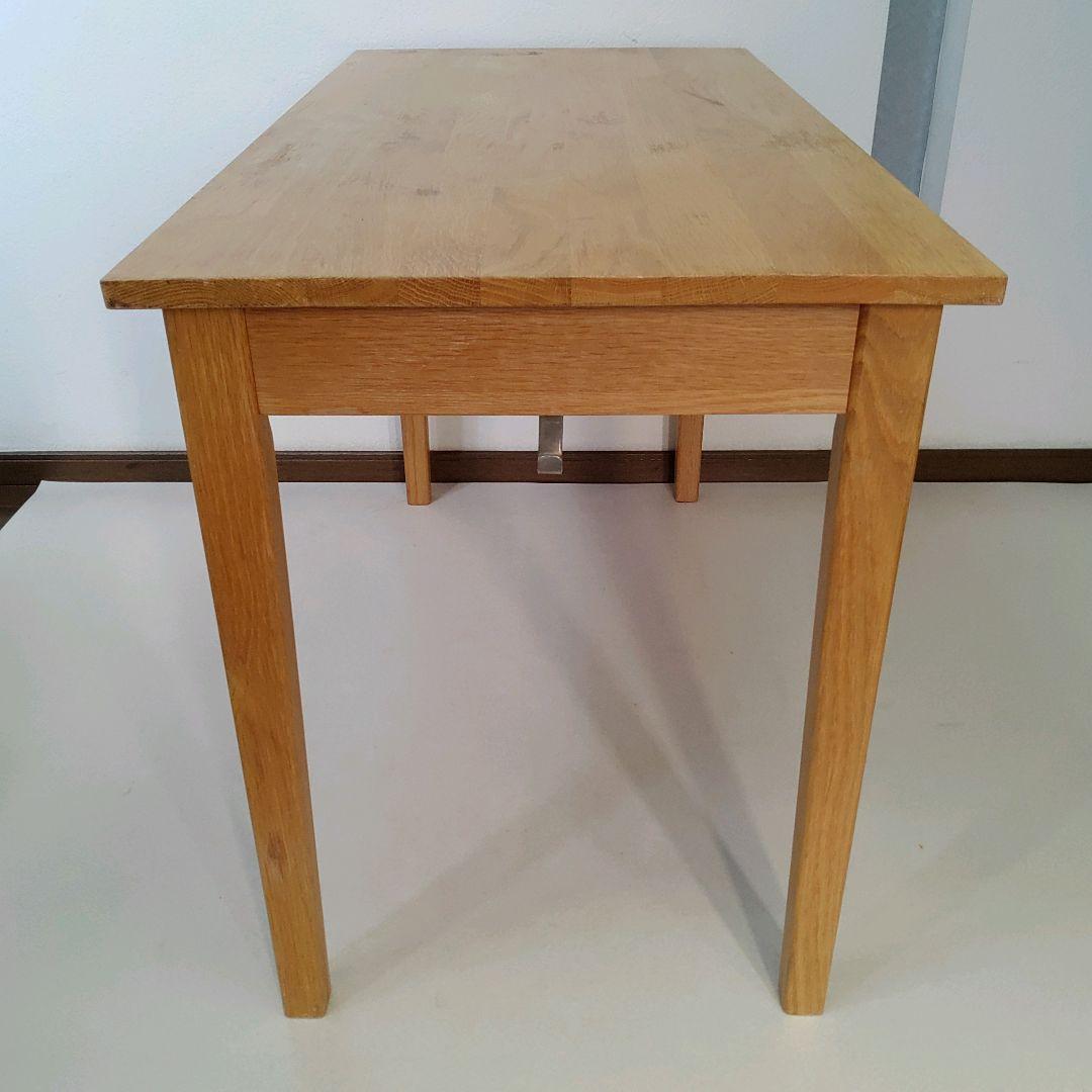 無印良品 良品計画 天然木 デスク 机 フック 引出し付 匿名配送 送料無料