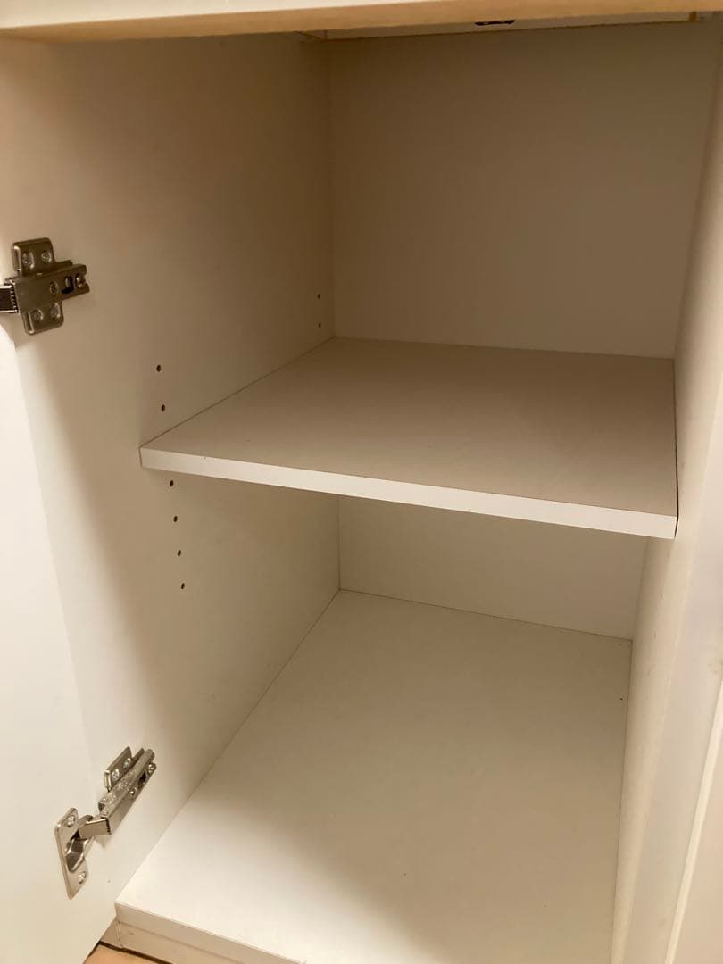 ニトリ　キッチン　カウンター　ボード　白　食器棚　収納　インテリア　引き出し