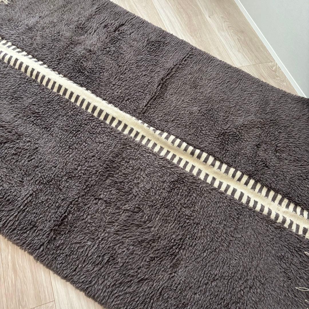 ACTUS LINE ラグ 140×200cm グレー