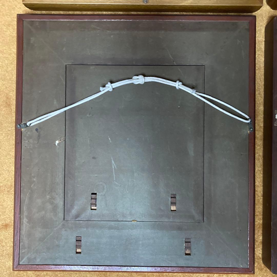 高級色紙額縁4枚　厚み有　色良し　2枚の額縁に目立つ傷有　11〜13番の写真参照