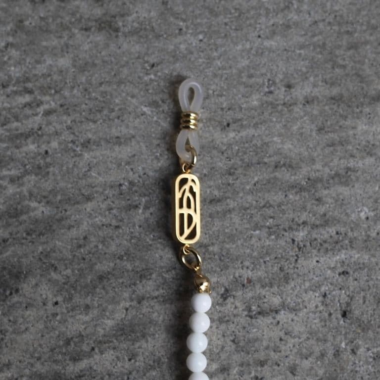 アクセサリー SOSHIOTSUKI Juzu Glasses Chain WHITE