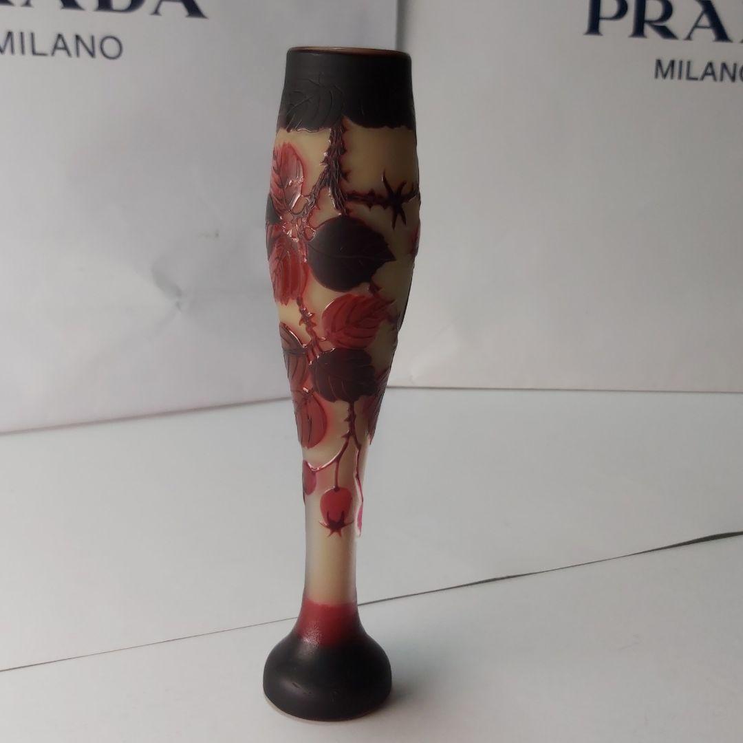 エミール・ガレ 復刻版 カメオ彫り 手彫り ハンドメイド ルーマニア レア 果実