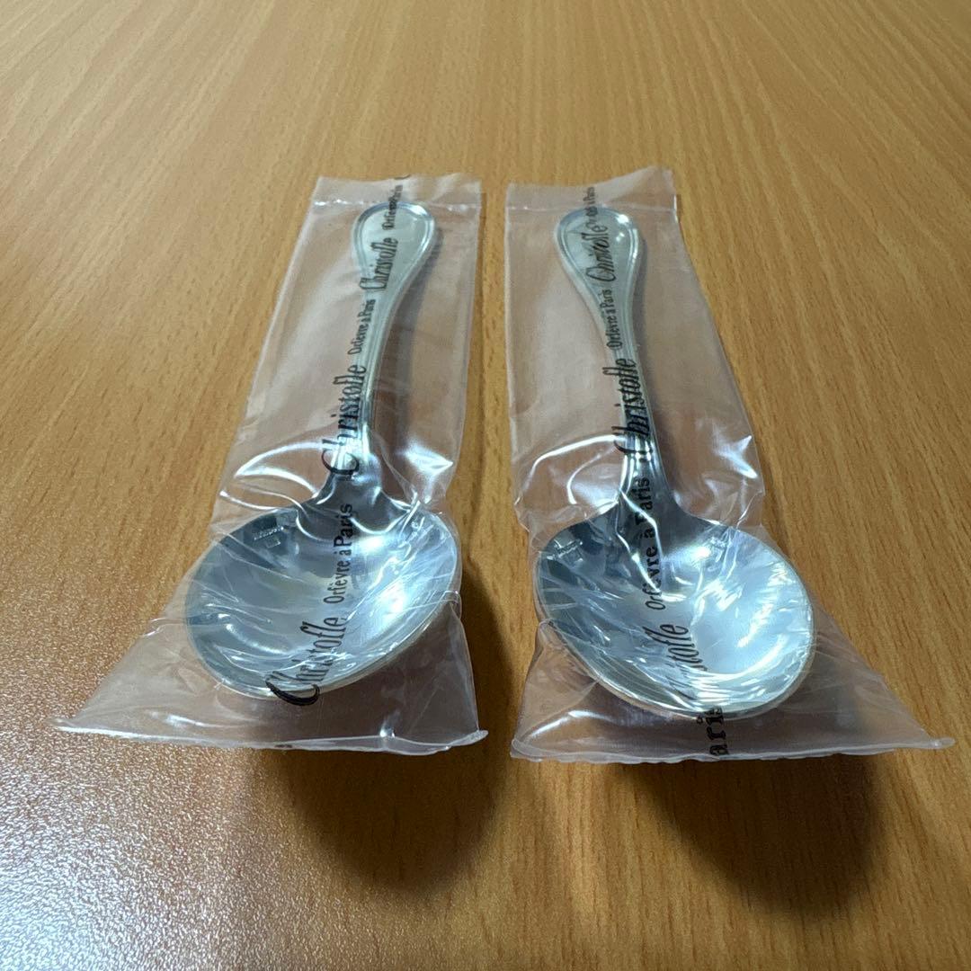 クリストフル　アルビ　デザートスプーン　2本