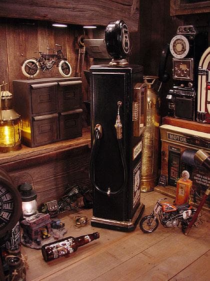 アウトレット セール品 ルート66のガスポンプCDラック キャビネット ラック