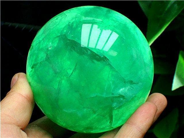 「在庫処分」82mmAAA級天然フローライト蛍石丸玉B85F1/211F06D