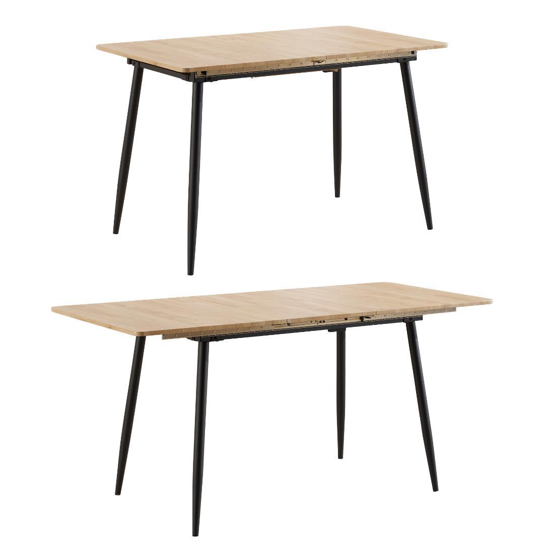 タイムセール！伸縮ダイニングテーブル　120~160cm伸縮可能　NATURAL