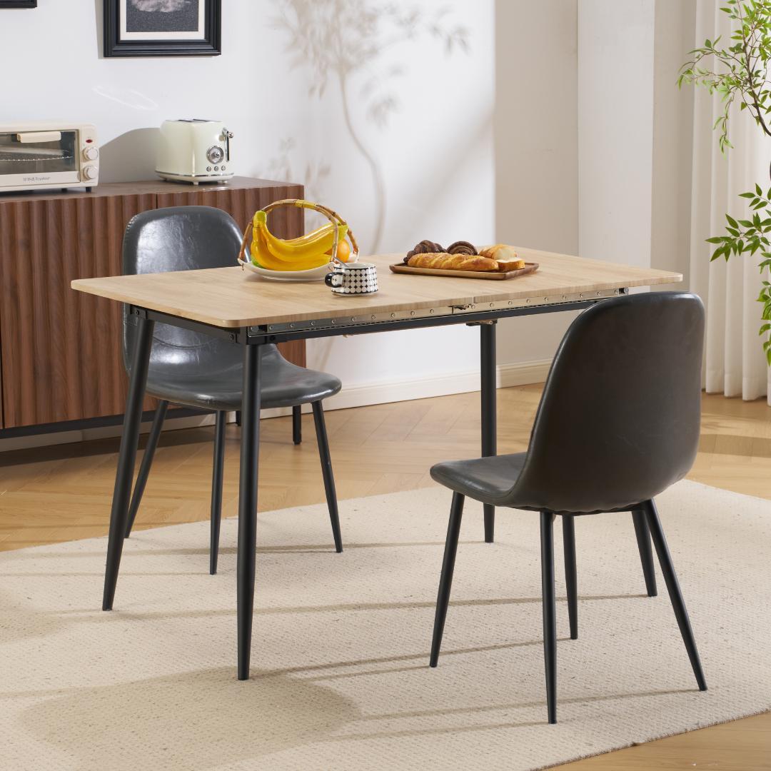 タイムセール！伸縮ダイニングテーブル　120~160cm伸縮可能　NATURAL