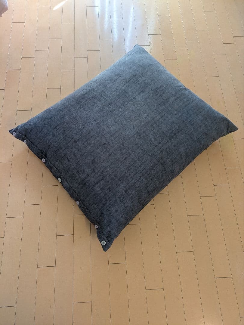 フランス製　ヴィンテージ生地　大きいクッション 85cm x 70cm