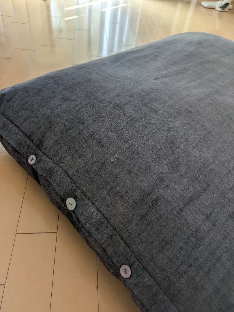 フランス製　ヴィンテージ生地　大きいクッション 85cm x 70cm