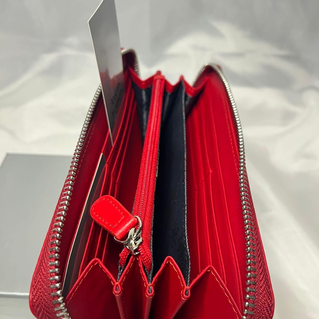 新品 Vivienne Westwood レッド ヴィヴィアン柄 赤内装 長財布