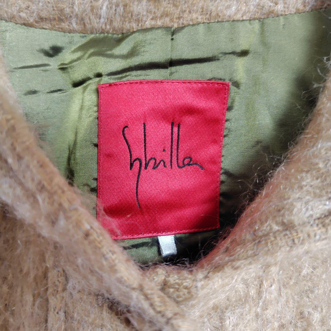 美品 シビラ Sybilla モヘヤ フード付き ポンチョ