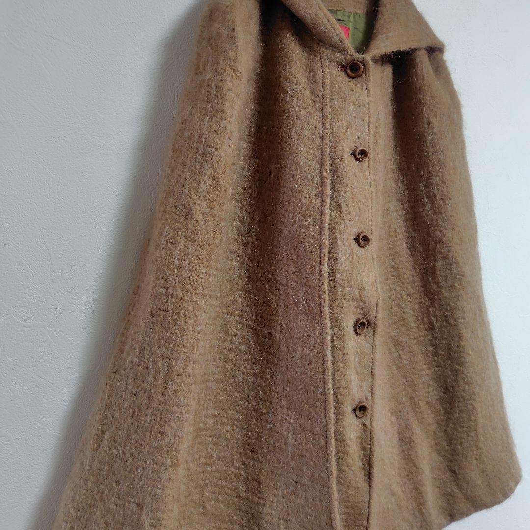 美品 シビラ Sybilla モヘヤ フード付き ポンチョ