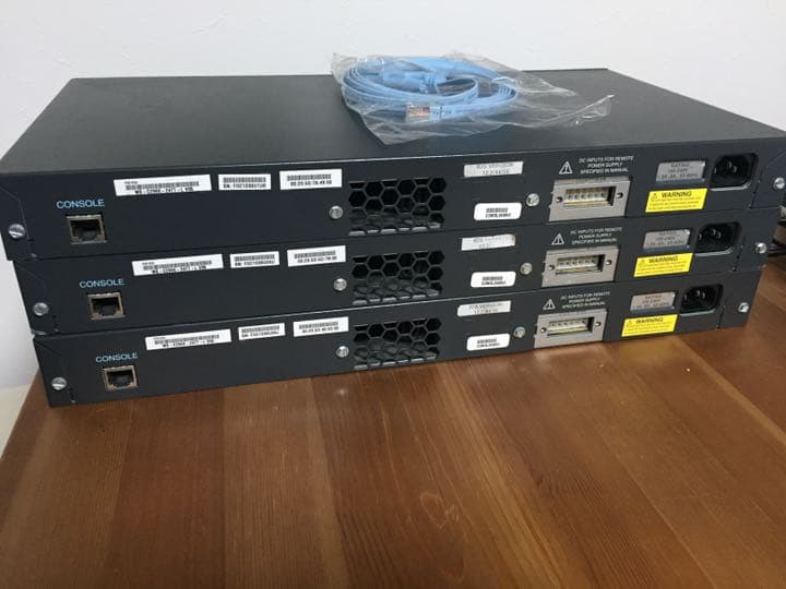 【CCNA、CCNP】Cisco スイッチCatalyst 2960×3台