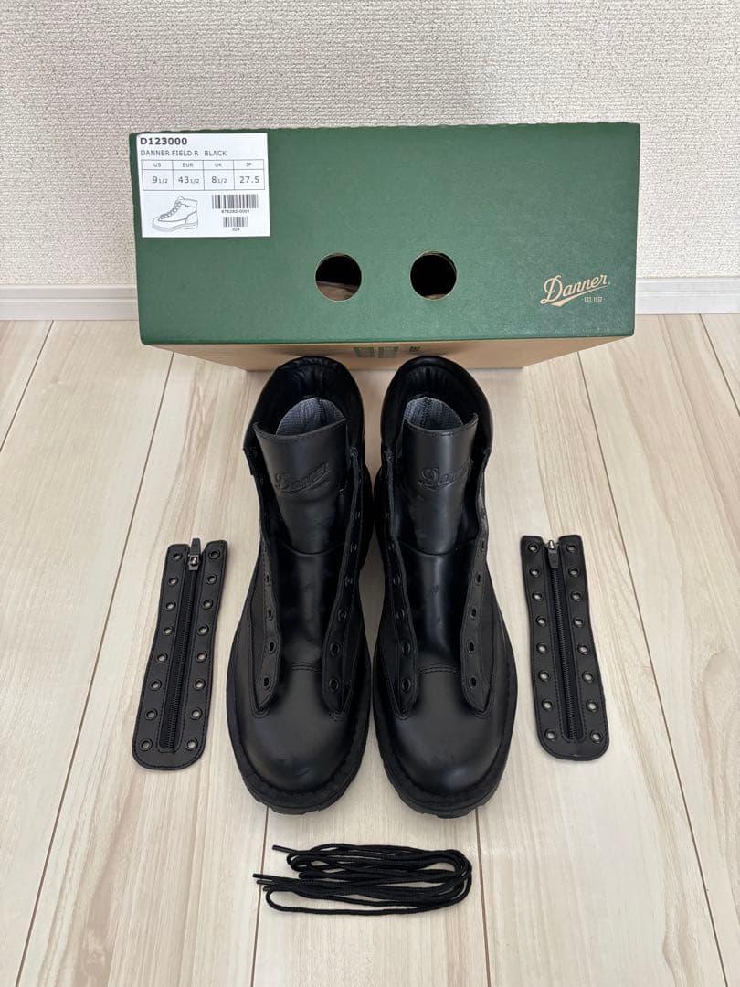 靴 DANNER FIELD R BLACK 9 1/2 27.5cm