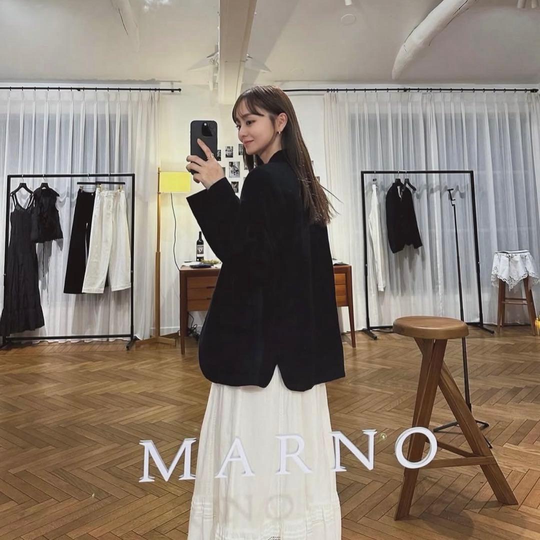 MARNO マーノ Ellen jacket black 丸林広奈