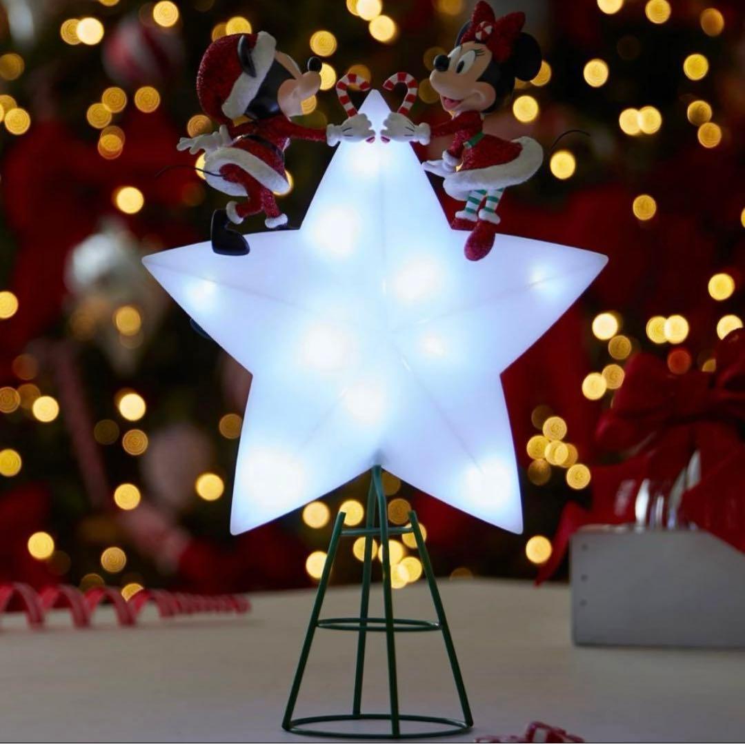 ☆レア☆ ディズニーストア ライトアップ ツリートッパー ミッキー ミニー 電飾