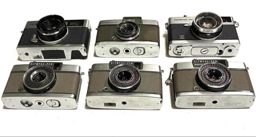 オリンパス PEN・EE、EE-2、35ED、35EC- 2　カメラ6台セット