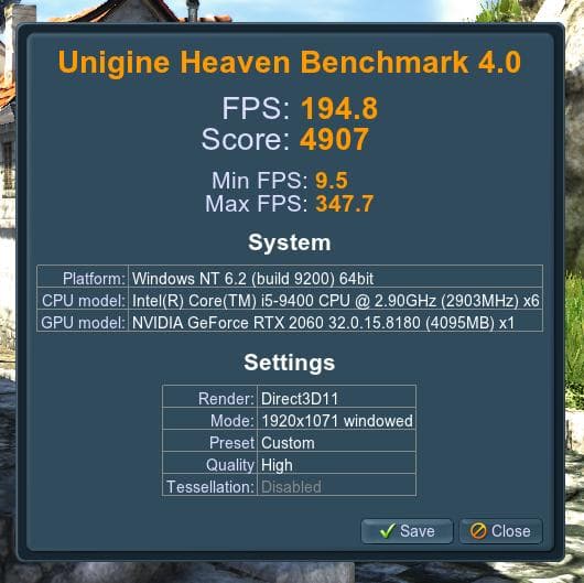 白ゲーミングPC RTX2060 / i5-9400 / NVMe512GB