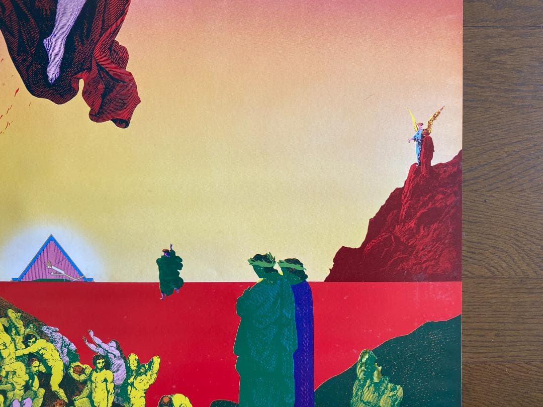 横尾忠則　ポスター1974年「GREETIG」はいずか印刷　直筆サイン入り　美品