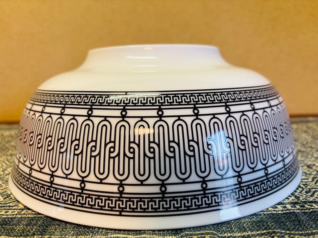 エルメス　H-DECO ブラックライン サラダボウル