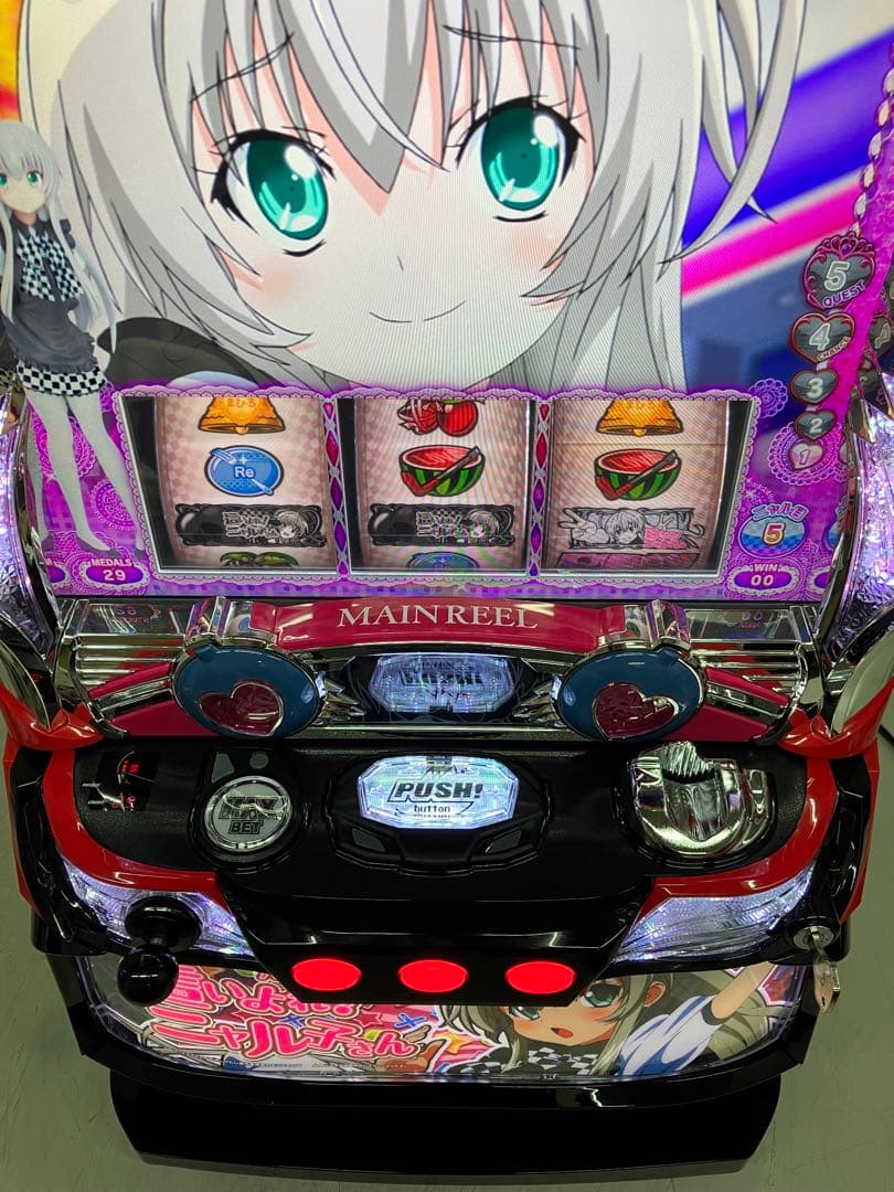 パチスロ実機　這いよれ！ニャル子さん　不要機付き