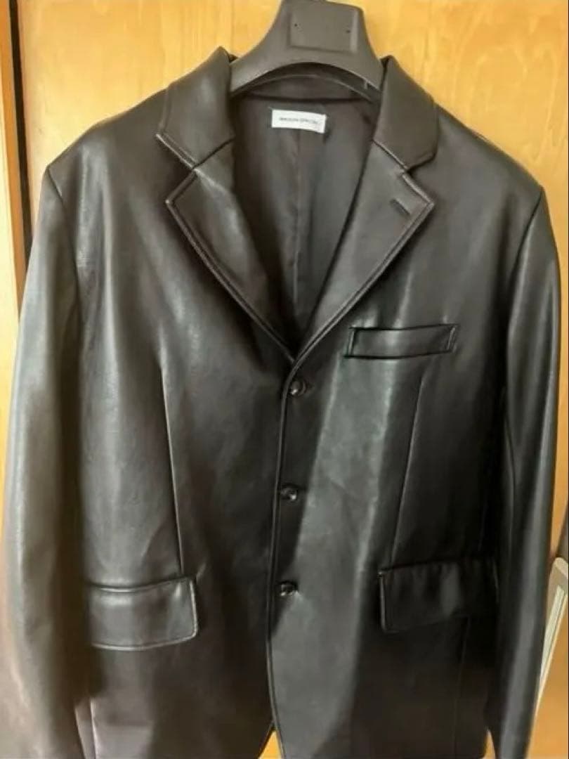 MAISON SPECIAL ヴィーガンレザーシングルジャケット