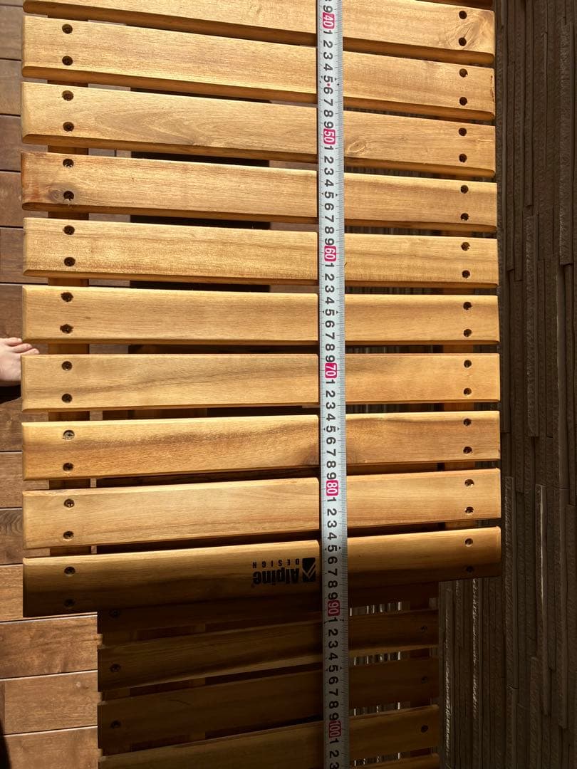 アルパインデザイン ウッドラック4段ワイド テーブル・チェア テーブル