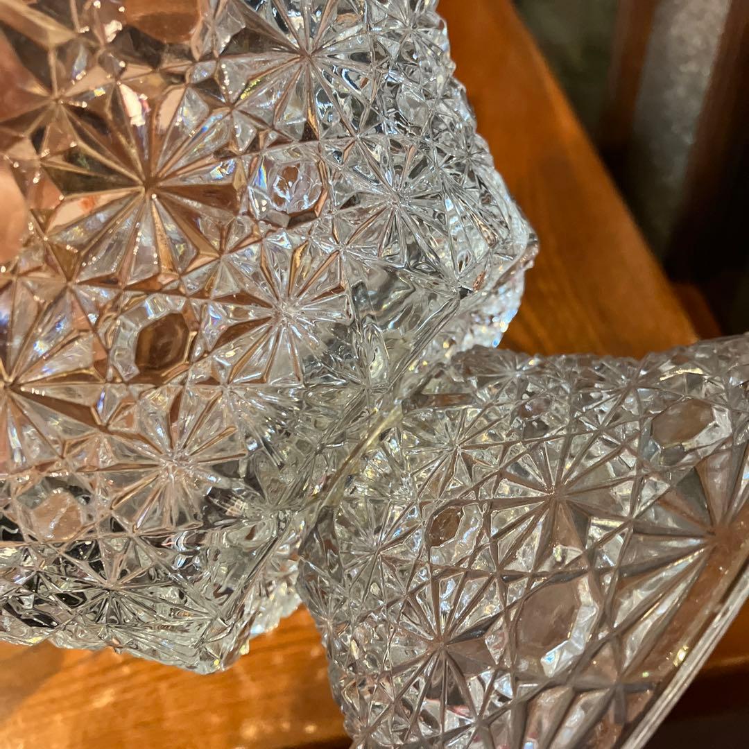 アンティーク　コンポート　ガラス