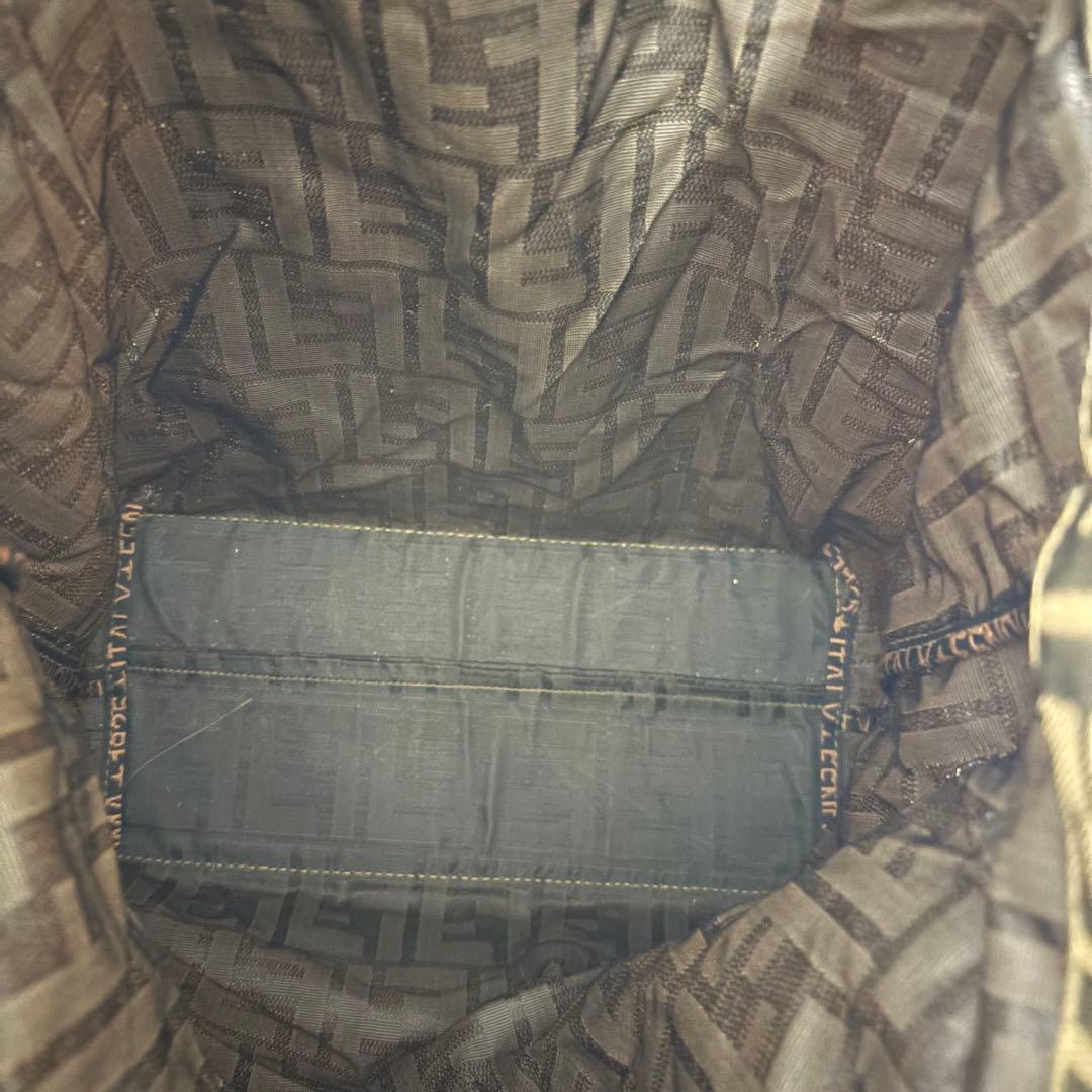 ア*キ様 FENDI フェンディ ズッカ柄 トートバッグ ハンドバッグ バケツ