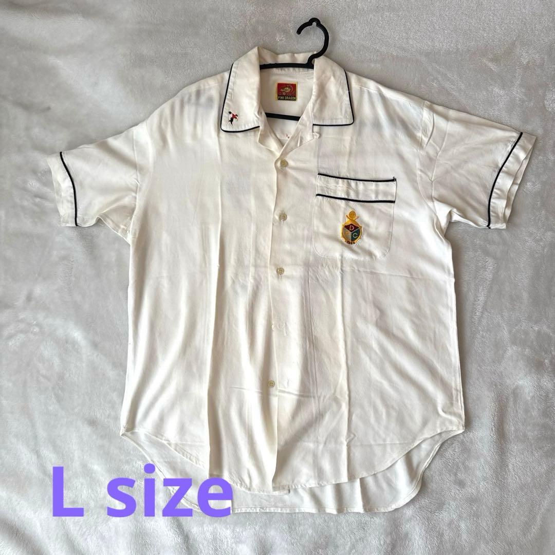 Pink Dragon Rockabilly シャツ　ボウリングシャツ