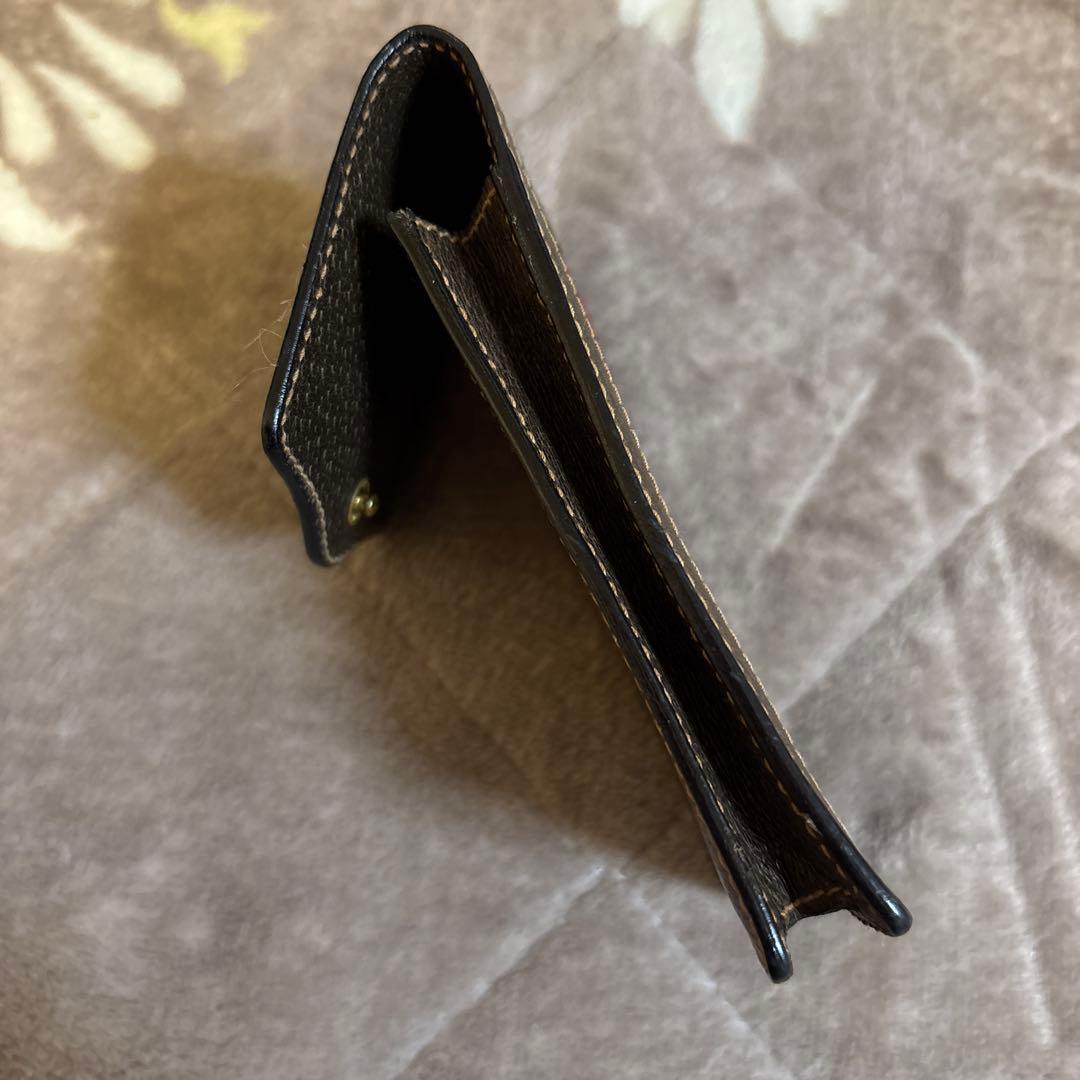 希少 オールドグッチ シェリーライン ブラウン レザー シガレットケース ポーチ