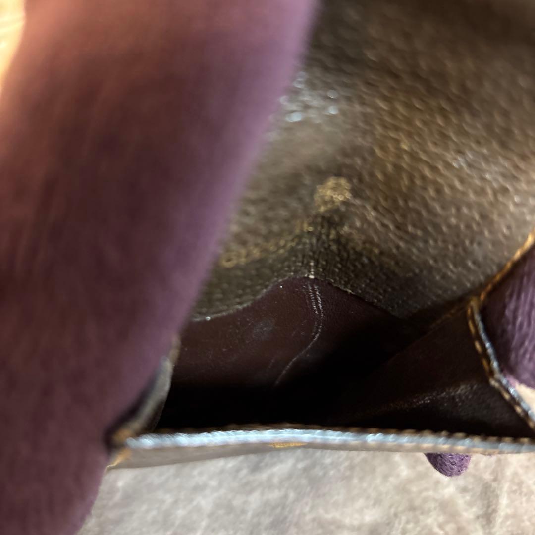 希少 オールドグッチ シェリーライン ブラウン レザー シガレットケース ポーチ