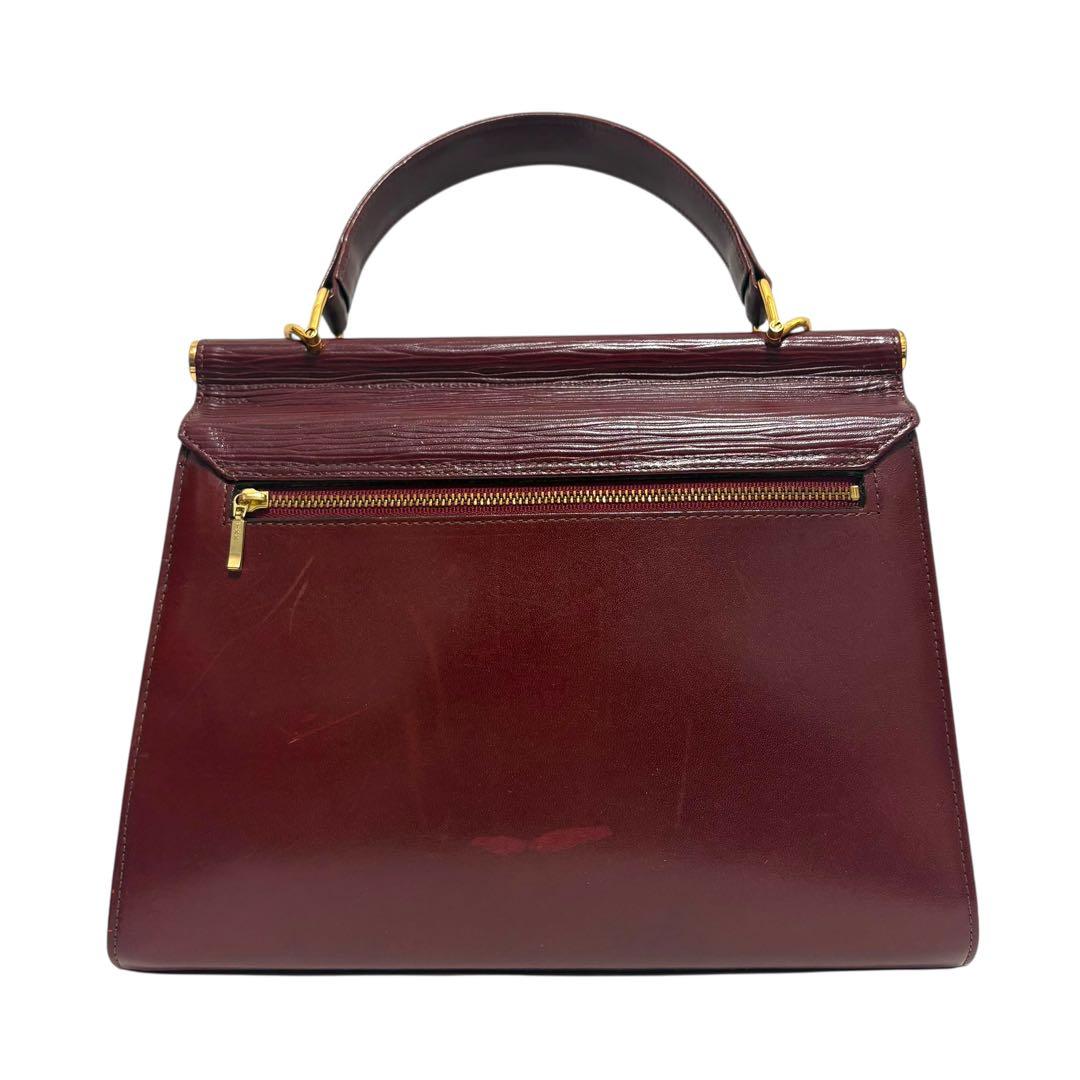 【美品✨】ヴァレンティノガラヴァーニ ハンドバッグ 2way レザー ボルドー