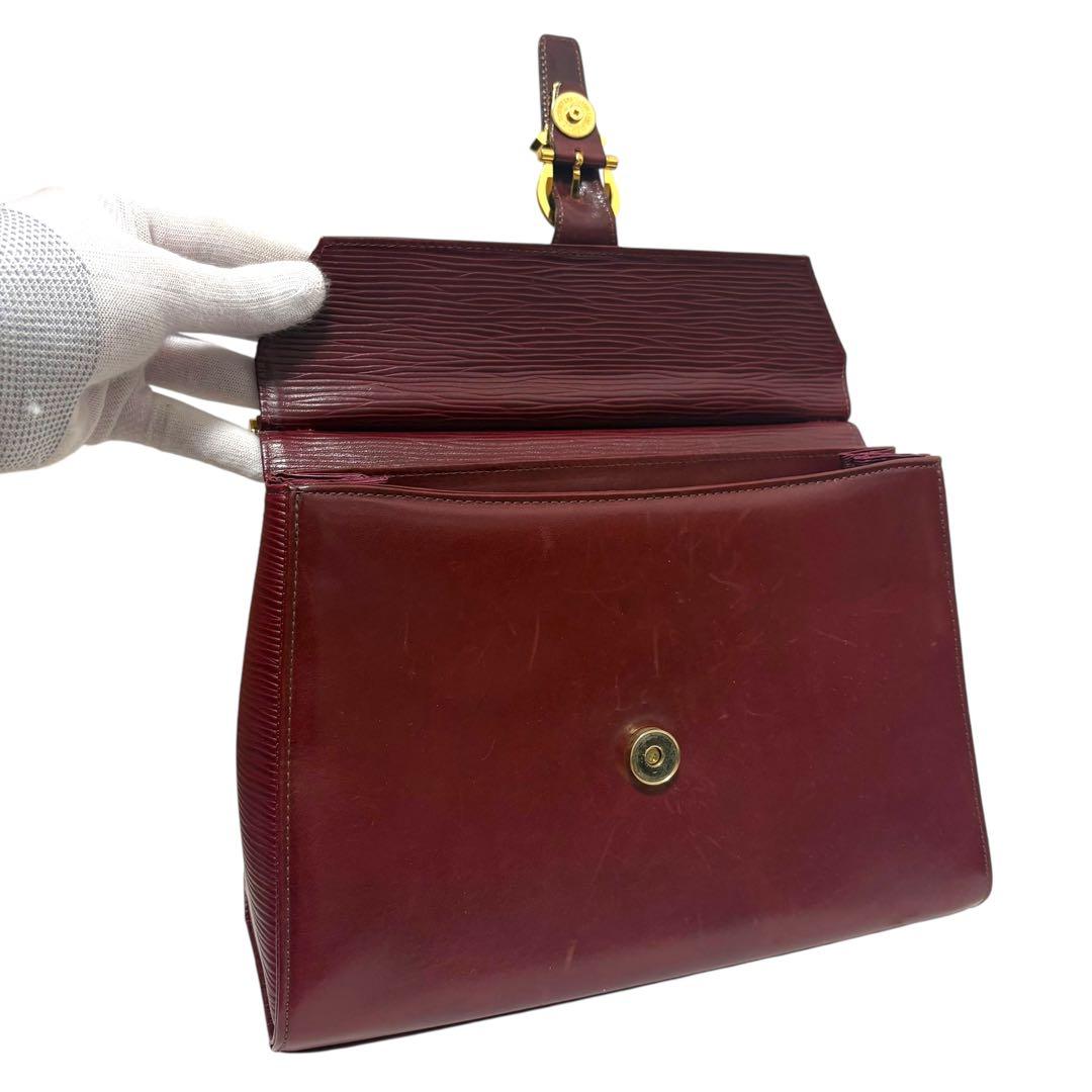 【美品✨】ヴァレンティノガラヴァーニ ハンドバッグ 2way レザー ボルドー