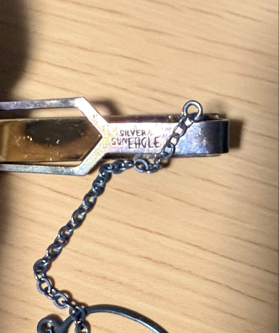 ネクタイピン 【銀 K10 SUNEAGLE】