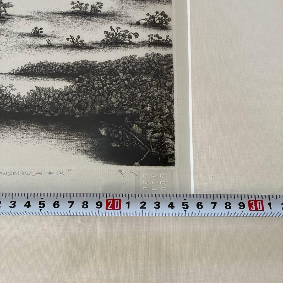 フィリピン　漁師の休息所　版画　額