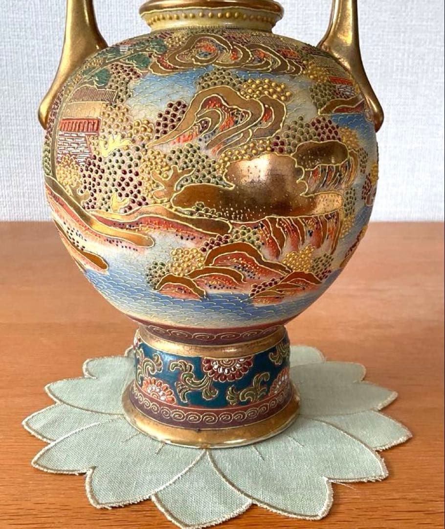 陶器スタンドベース　テーブルランプスタンドベース　ヴィンテージ　アンティーク