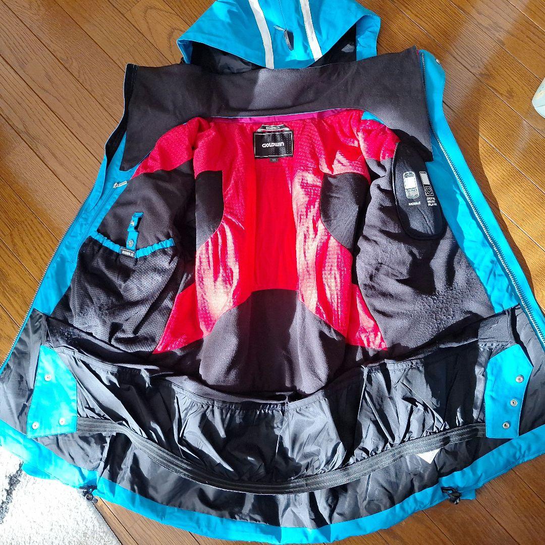 GOODWIN スキーウェア 青色 フード付き スノボ マウンテンパーカー