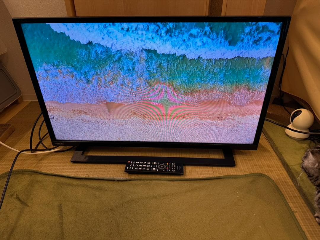 東芝 TOSHIBA　レグザ　テレビ 32型　32S22　2018年製　映り綺麗