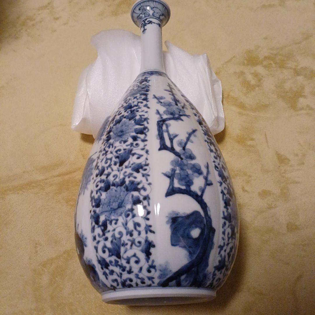 ふ*座様 山本長左　九谷焼 　花瓶