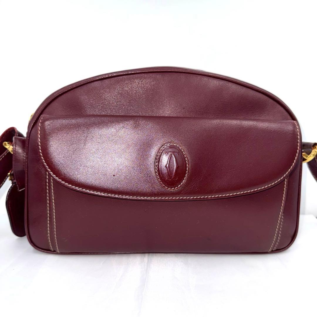 ✨美品✨カルティエ CARTIER マストライン ボルドー ショルダーバッグ